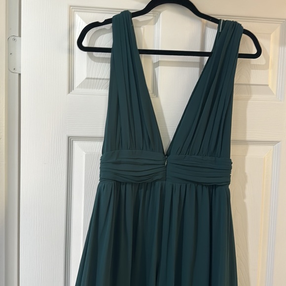 NEW Lulu’s Heavenly Hues Forest Green Maxi Dress - S - Picture 8 of 8